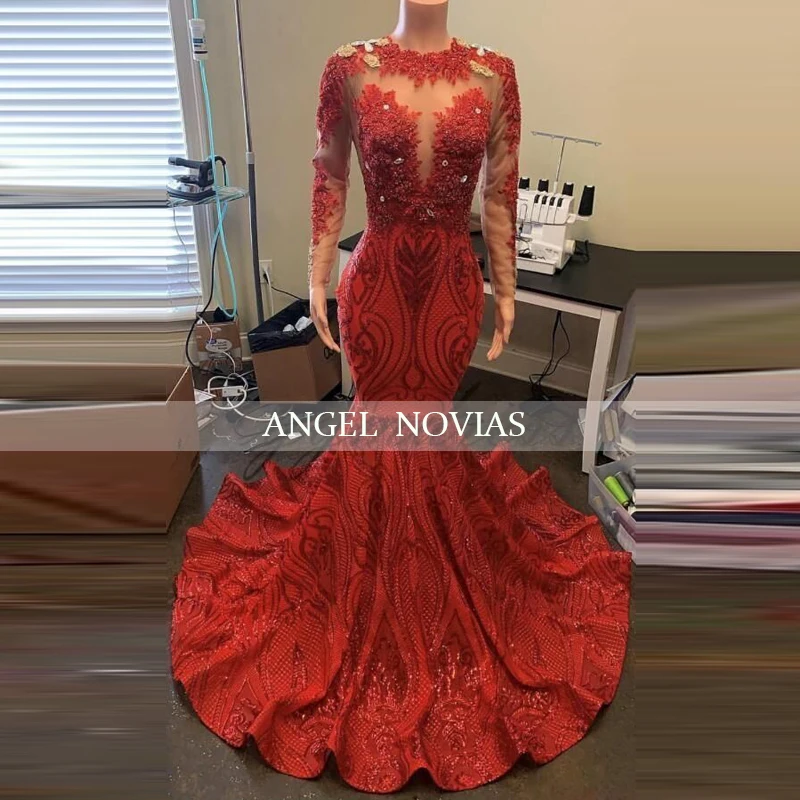 Long Sleeves Mermaid Red Evening Dresses 2020 Beads Dubai Formal Evening Gowns Dress Vestido Formatura Longo vestidos vintage
Long Sleeves Mermaid Red Evening Dresses 2020 Beads Dubai Formal Evening Gowns Dress Vestido Formatura Longo vestidos vintage