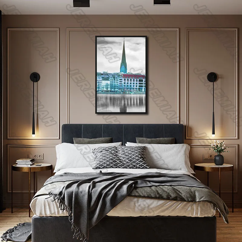 Blue House and Reflection Poster Nordic Style Wall Art Canvas Print Painting Modern Living Room Decoration
Blue House and Reflection Poster Nordic Style Wall Art Canvas Print Painting Modern Living Room Decoration