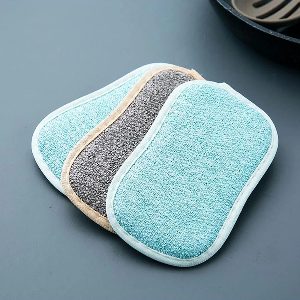 Dish Brush Double Sided Scouring Pad Reusable Cleaning Magic Sponges Cloth Kitchen Cleaning Tools Wipers Dish Towels
Dish Brush Double Sided Scouring Pad Reusable Cleaning Magic Sponges Cloth Kitchen Cleaning Tools Wipers Dish Towels