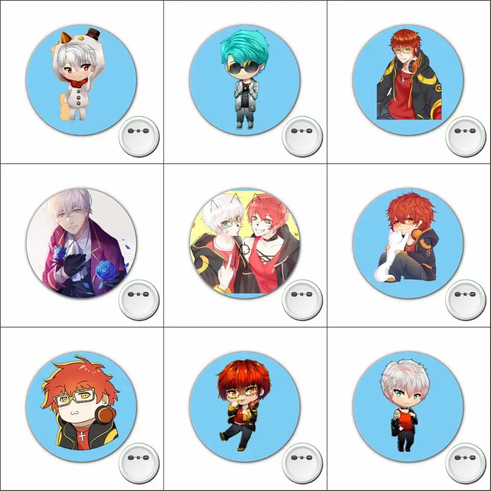 1pcs Game anime Mystic Messenger Cosplay Badge Cartoon Pins Brooch for Clothes Accessories Backpacks bags Button Badges
1pcs Game anime Mystic Messenger Cosplay Badge Cartoon Pins Brooch for Clothes Accessories Backpacks bags Button Badges
