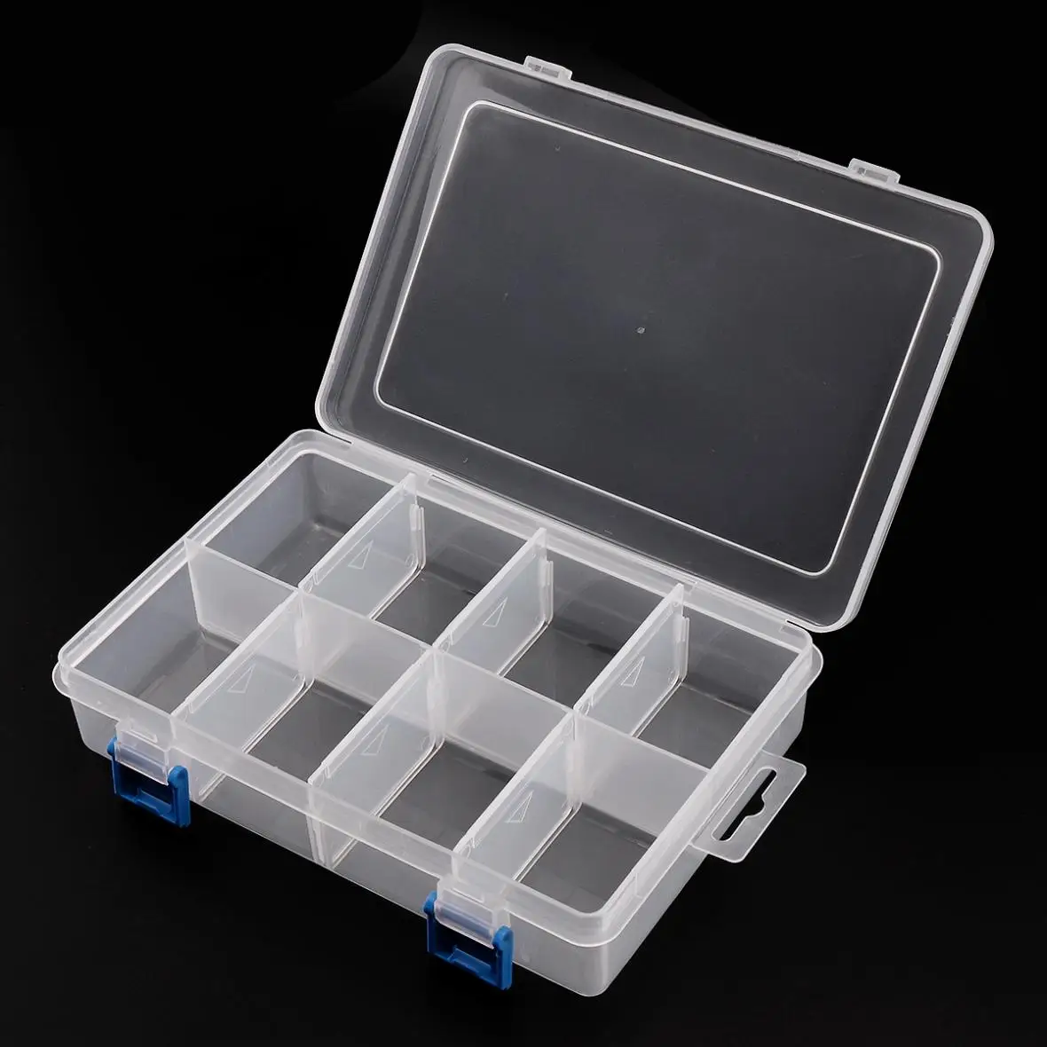 8 Inch 8 Grid Transparent White PP Plastic Portable Multifunctional Parts Storage Tool Box with 200mm Length and 140mm Width
8 Inch 8 Grid Transparent White PP Plastic Portable Multifunctional Parts Storage Tool Box with 200mm Length and 140mm Width