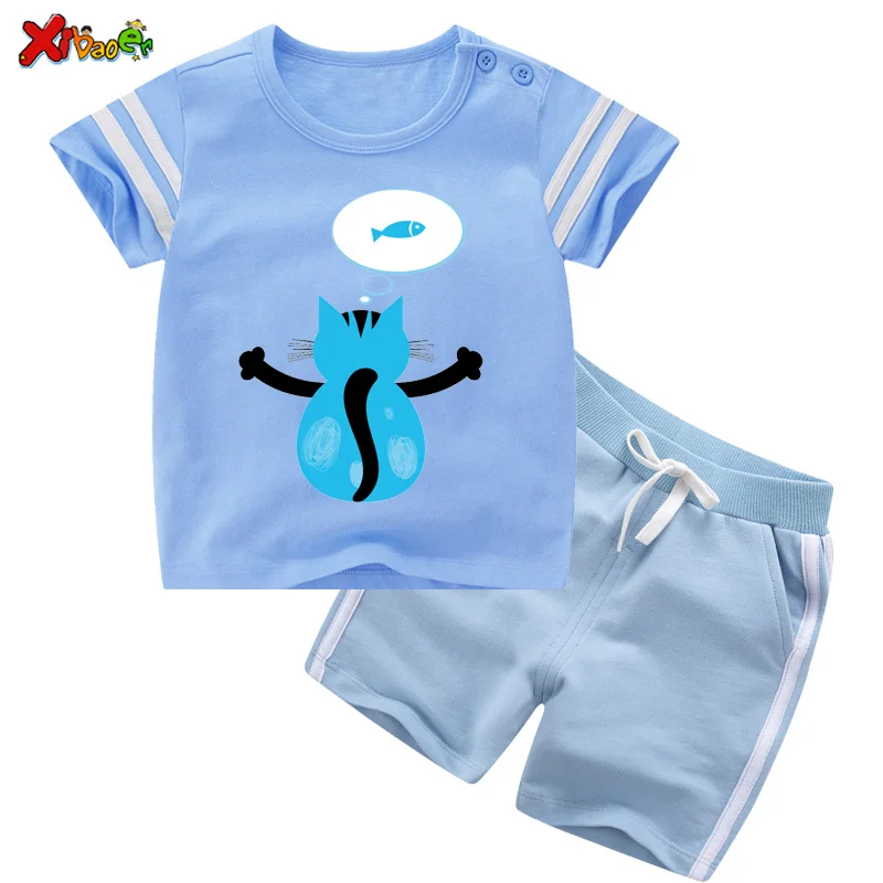 Toddler Set Clothes Boys Girls Summer Funny Cartoon Cat Print T Shirt+Shorts Casual Tracksuit Kids Short Sleeve Sports 2Pcs Suit
Toddler Set Clothes Boys Girls Summer Funny Cartoon Cat Print T Shirt+Shorts Casual Tracksuit Kids Short Sleeve Sports 2Pcs Suit