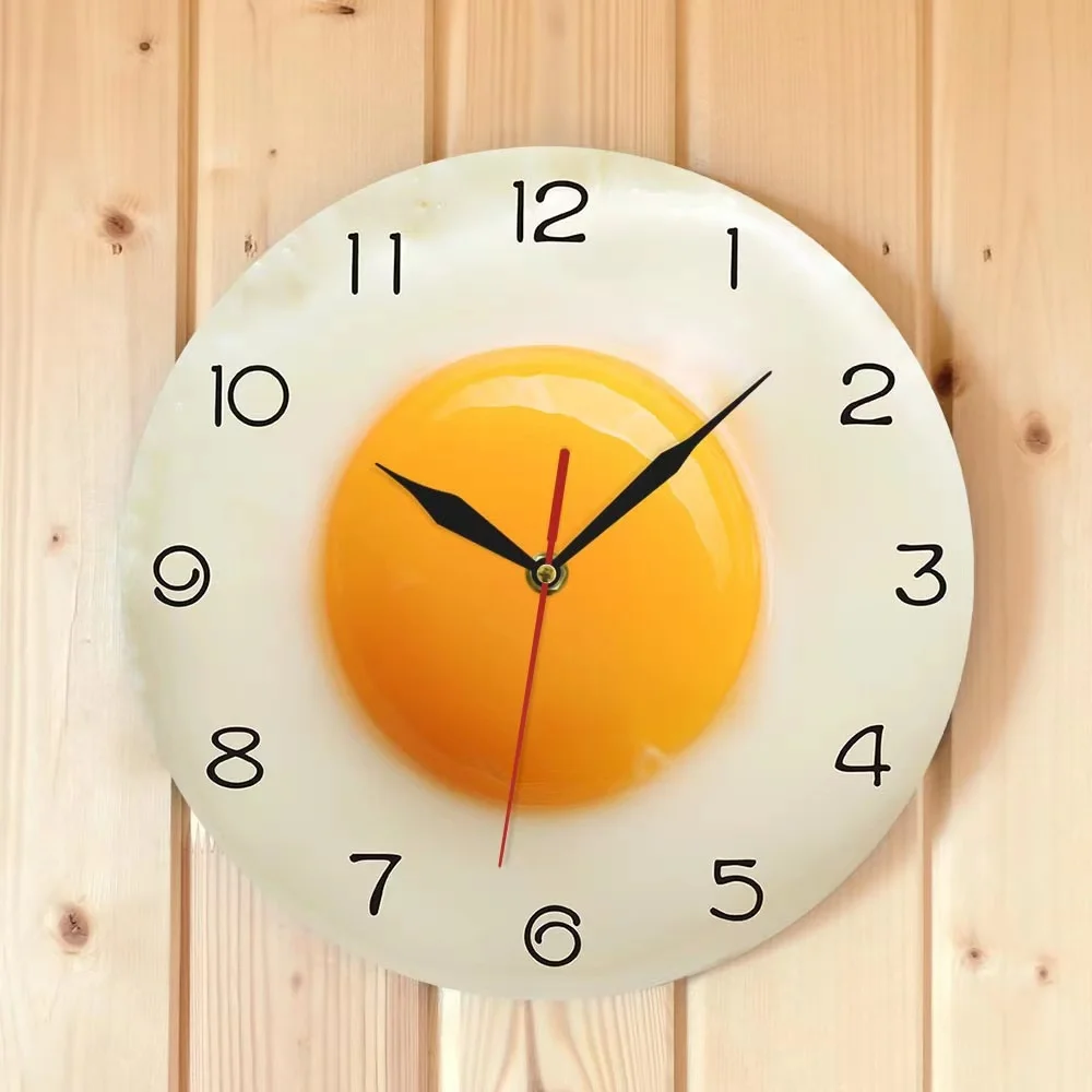 Fried Egg Kitchen Decor Acrylic Wall Clock Sunny Side Up Resturant Wall Art Dining Room Silent Wall Clock Hanging Watch
Fried Egg Kitchen Decor Acrylic Wall Clock Sunny Side Up Resturant Wall Art Dining Room Silent Wall Clock Hanging Watch