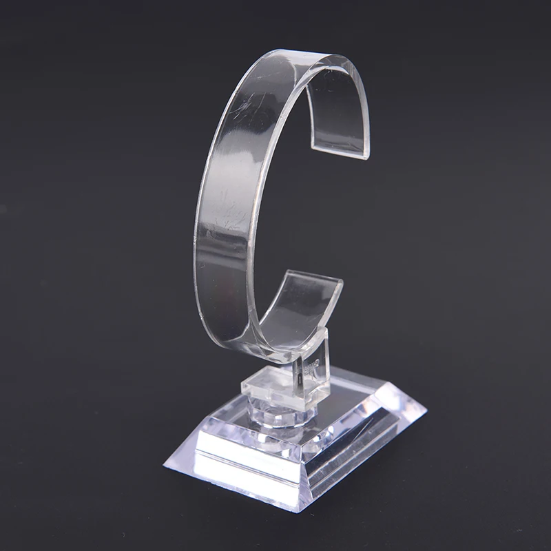 10CM Plastic Wrist Watch Display Rack Holder Sale Show Case Stand Tool Clear Jewelry Packaging Total Height | Украшения и