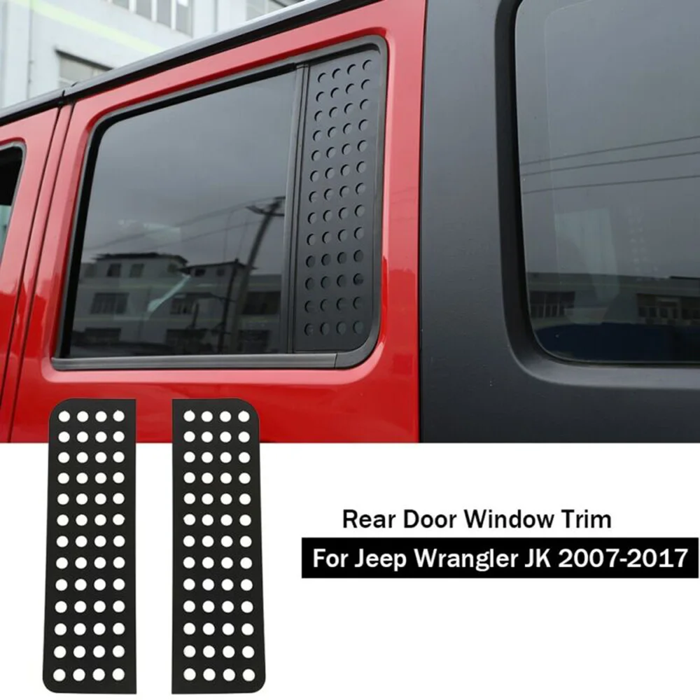 Aluminum Car Rear Door Casement Glass Strip Panel Trim For Jeep Wrangler JK 2007-2017 4Door
Aluminum Car Rear Door Casement Glass Strip Panel Trim For Jeep Wrangler JK 2007-2017 4Door