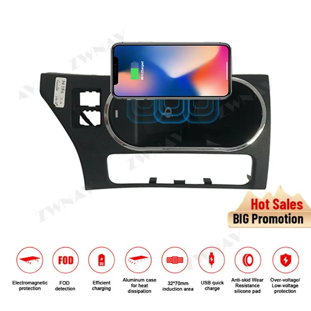 QI Car infrared fast wireless charger For Toyota Corolla 2017 2018 infrared Fast Wireless Charging Car Phone Holder for iPhone
QI Car infrared fast wireless charger For Toyota Corolla 2017 2018 infrared Fast Wireless Charging Car Phone Holder for iPhone