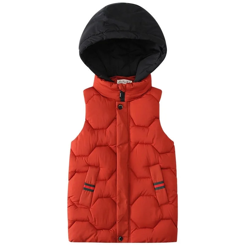 Siddons children winter vest with contrast color cap stand collar long kids vest made in soft down cotton material super warm
Siddons children winter vest with contrast color cap stand collar long kids vest made in soft down cotton material super warm