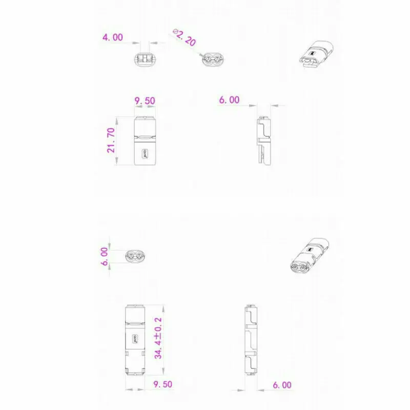 1pcs 2 Pin Way Plug Car Waterproof Electrical Connector Wire Cable Automotive Wire Buckle Connector Black Plastic 300V Safe
1pcs 2 Pin Way Plug Car Waterproof Electrical Connector Wire Cable Automotive Wire Buckle Connector Black Plastic 300V Safe