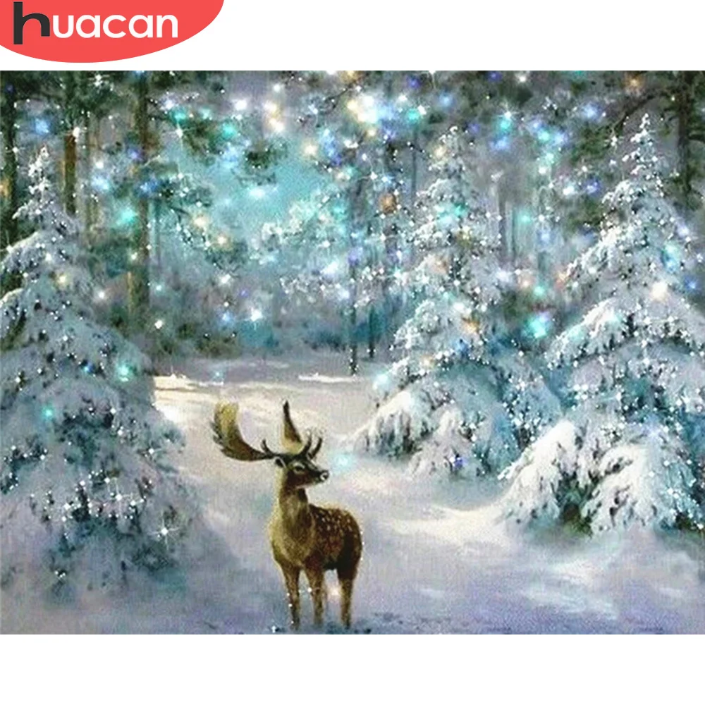 HUACAN Oil Painting By Number Christmas Deer Handpainted Modern Wall Art Picture By Numbers Canvas Animal Kits Christmas Gift
HUACAN Oil Painting By Number Christmas Deer Handpainted Modern Wall Art Picture By Numbers Canvas Animal Kits Christmas Gift
