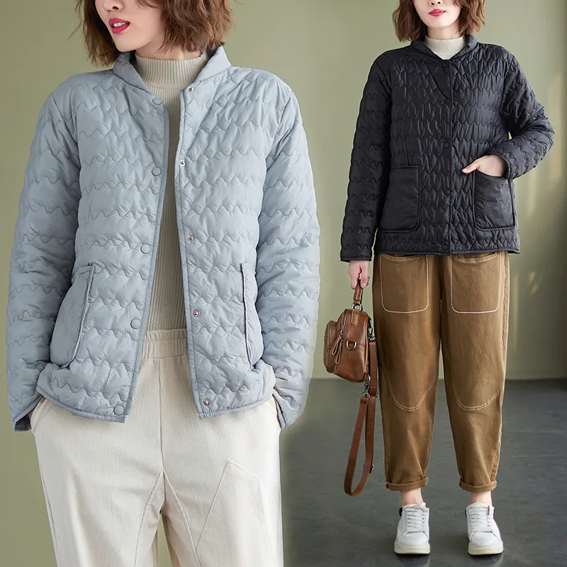 2021 Winter Fashion Women's Jacket Solid Loose Stand-up Collar Cotton-padded Coats Single-breasted Thick Jacket Warm Parkas
2021 Winter Fashion Women's Jacket Solid Loose Stand-up Collar Cotton-padded Coats Single-breasted Thick Jacket Warm Parkas
