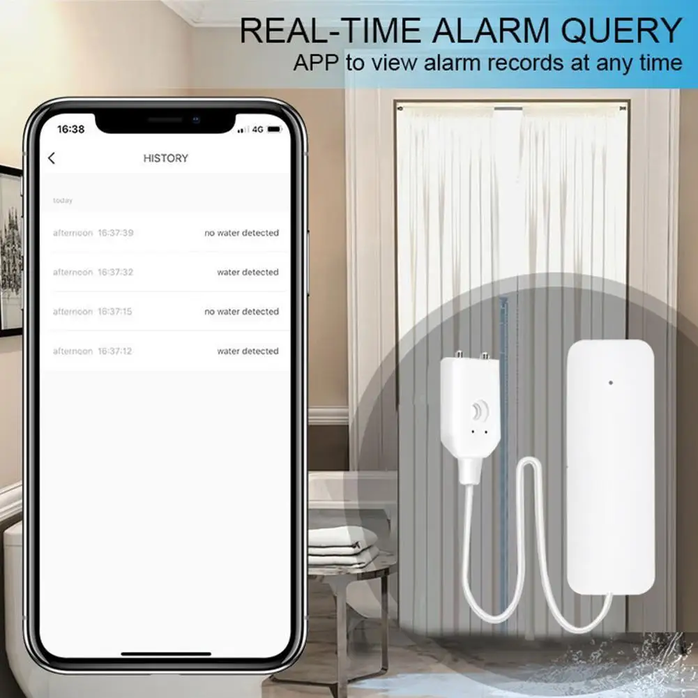 Wifi Leak Alarm Water Flood Detector Water Level Sensor Google Remote Home Full Alarm For Alexa Home Water Work Smart C6E4
Wifi Leak Alarm Water Flood Detector Water Level Sensor Google Remote Home Full Alarm For Alexa Home Water Work Smart C6E4