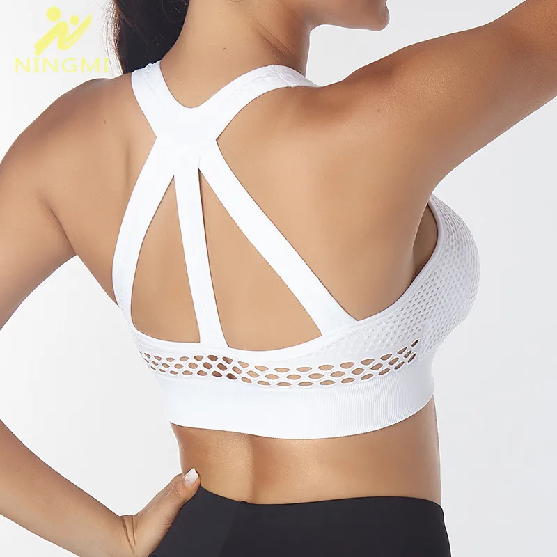 NINGMI Push Up GYM Sports Bras Padded High Elastic Running Sexy Support Fitness Solid Yoga Top with Underwear Impact Training
NINGMI Push Up GYM Sports Bras Padded High Elastic Running Sexy Support Fitness Solid Yoga Top with Underwear Impact Training