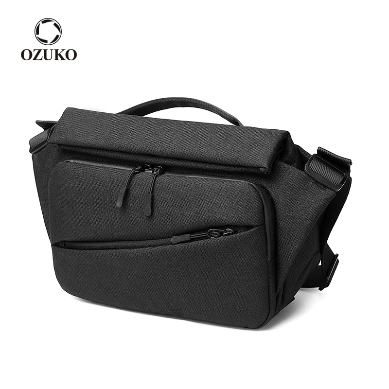 

OZUKO Multifunction Men Messenger Bags Outdoor Male Crossbody Bag Waterproof Shoulder Bag USB Charging Travel Bag for Teenager