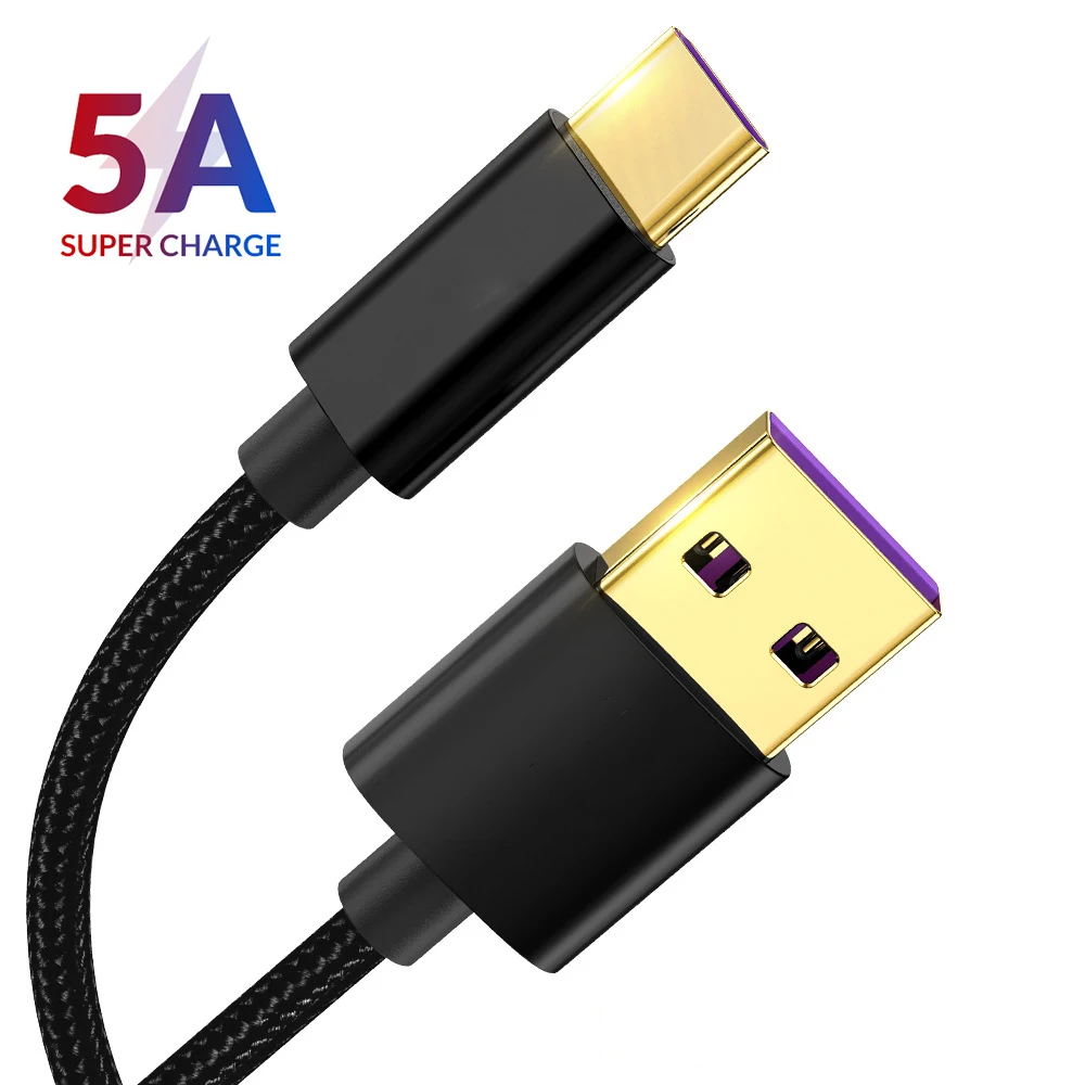 5A USB C кабель Быстрая зарядка usb type для huawei mate 30 20 Pro Honor 10 9 быстрое зарядное
