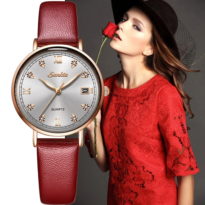 

sunkta relogio feminino zegarek damski montre femme watches for women relojes para mujer watch for women zegarki damskie +Box