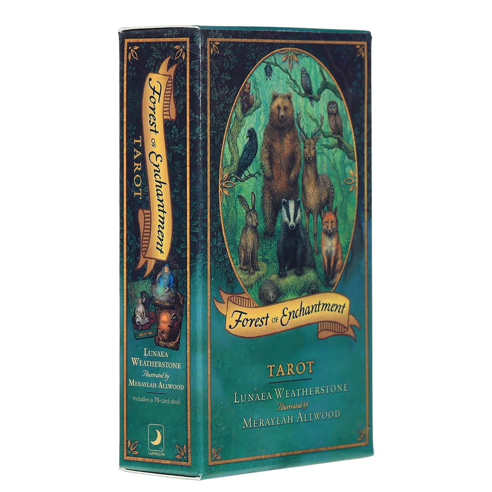 

78 Pcs Forest of enchantment Tarot Cards The Green Witch Tarot Oracle Card Board Deck Games Palying Cards For Party Game
