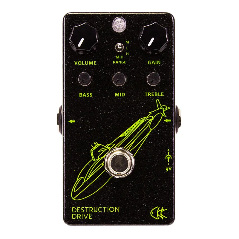 CKK Destruction Drive Aggressive High-Gain Distortion Guitar Effect Pedal Great for Heavy Metal Electric Guitar Parts Accessory
CKK Destruction Drive Aggressive High-Gain Distortion Guitar Effect Pedal Great for Heavy Metal Electric Guitar Parts Accessory