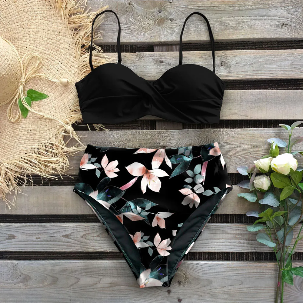 2020 Sexy Leaf Print Bikini Female Swimsuit Women Swimwear Thong Push Up Bikinis Set High Waist Swimming Suits for Bathing Suit
2020 Sexy Leaf Print Bikini Female Swimsuit Women Swimwear Thong Push Up Bikinis Set High Waist Swimming Suits for Bathing Suit