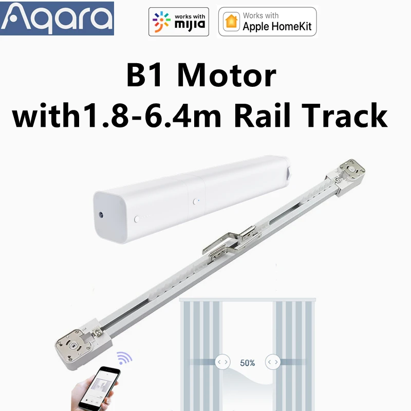 Aqara Smart Zigbee B1 Motor Motorized Curtain Rail Track Set Timer Automatic Electric Curtain Remote Control System For Home
Aqara Smart Zigbee B1 Motor Motorized Curtain Rail Track Set Timer Automatic Electric Curtain Remote Control System For Home