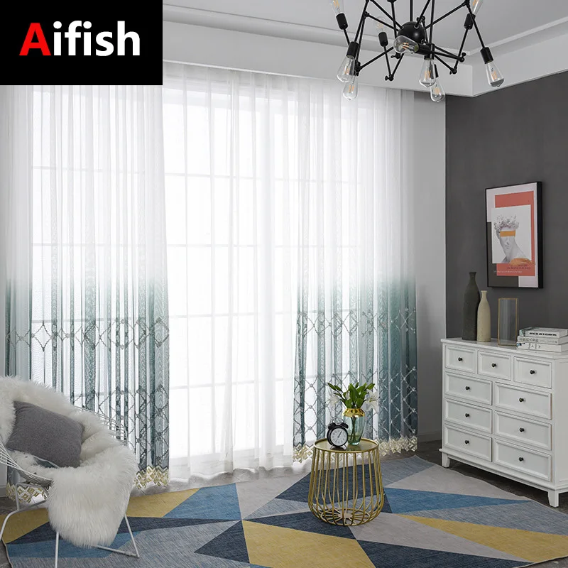 American Water-Soluble Embroidery Gradient Shading Screens Bedroom Decoration Living Room Curtains Balcony Bay Window 25
American Water-Soluble Embroidery Gradient Shading Screens Bedroom Decoration Living Room Curtains Balcony Bay Window 25