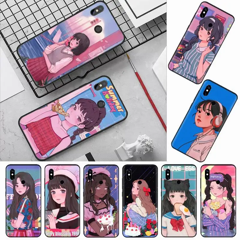 INS Kawaii Japanese illustration Girl Phone Case For Xiaomi Redmi note 7 8 9 11 t s 10 A pro lite funda shell coque cover
INS Kawaii Japanese illustration Girl Phone Case For Xiaomi Redmi note 7 8 9 11 t s 10 A pro lite funda shell coque cover