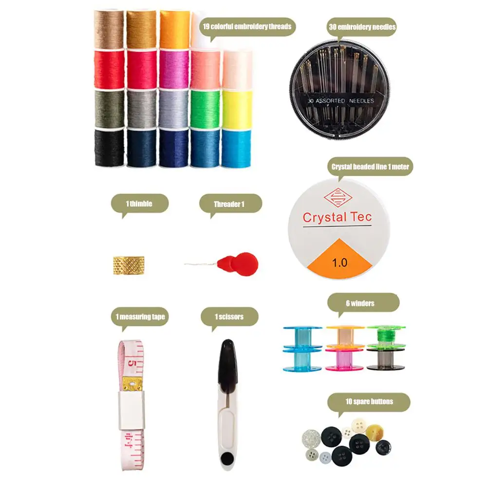 Portable Sewing Kit Sewing Box for Easy Carrying and Storage for Adults Student Travel Home Sewing Supplies
Portable Sewing Kit Sewing Box for Easy Carrying and Storage for Adults Student Travel Home Sewing Supplies