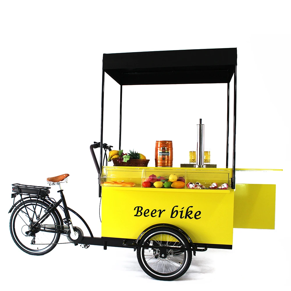 New Design Cargo Bike Pedal or Electric Adult Tricycle Three Wheels Fast Food Vending Cart
New Design Cargo Bike Pedal or Electric Adult Tricycle Three Wheels Fast Food Vending Cart