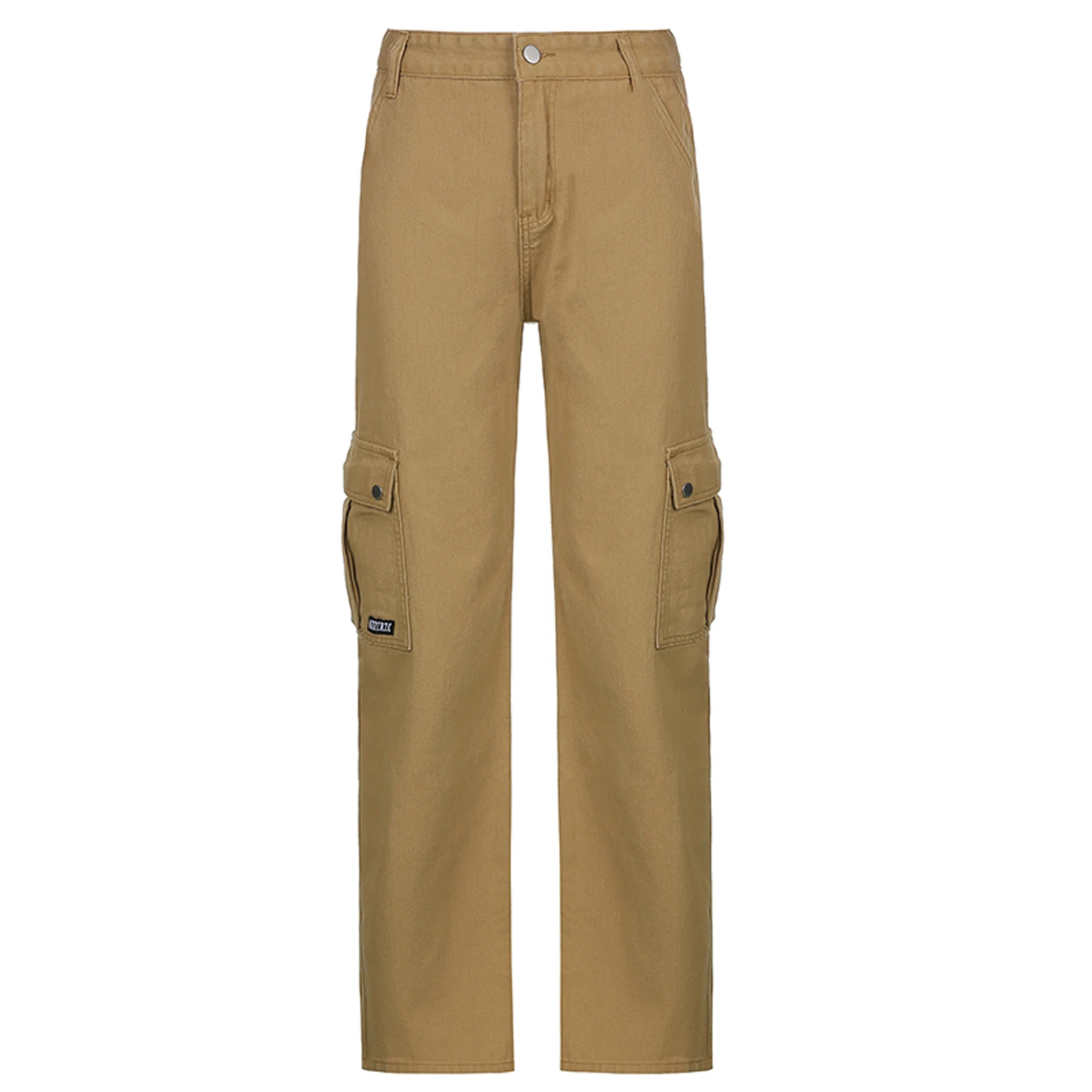 IMCUTE Autumn Women's Low Waist Button Straight Pants Khaki Retro Slim Pocket Pants 90s Street Simple Fashion Casual Pants
IMCUTE Autumn Women's Low Waist Button Straight Pants Khaki Retro Slim Pocket Pants 90s Street Simple Fashion Casual Pants