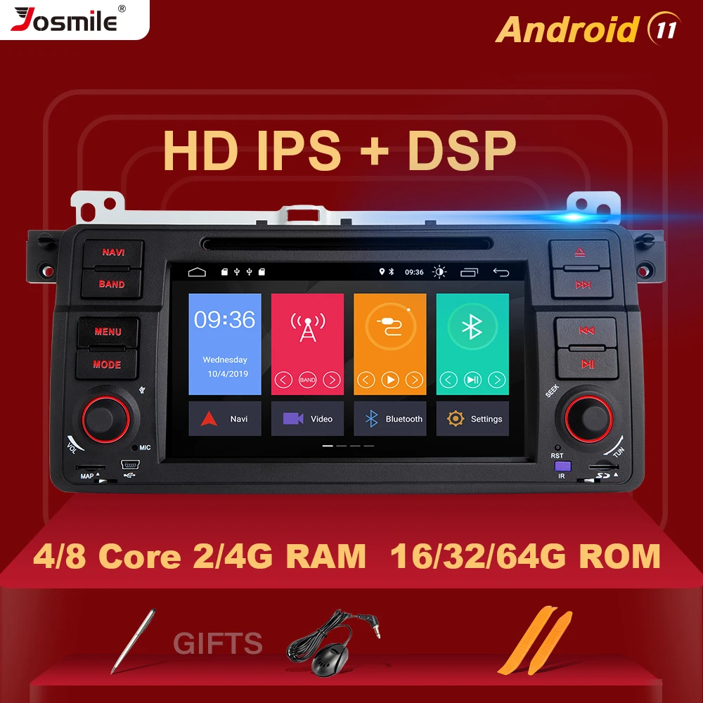 DSP IPS Car DVD Player 1 Din Android 11 For BMW E46 M3 318i/320/325/330/335 Rover 75 MG ZT Coupe GPS Navigation RDS OBD2 Carplay
DSP IPS Car DVD Player 1 Din Android 11 For BMW E46 M3 318i/320/325/330/335 Rover 75 MG ZT Coupe GPS Navigation RDS OBD2 Carplay