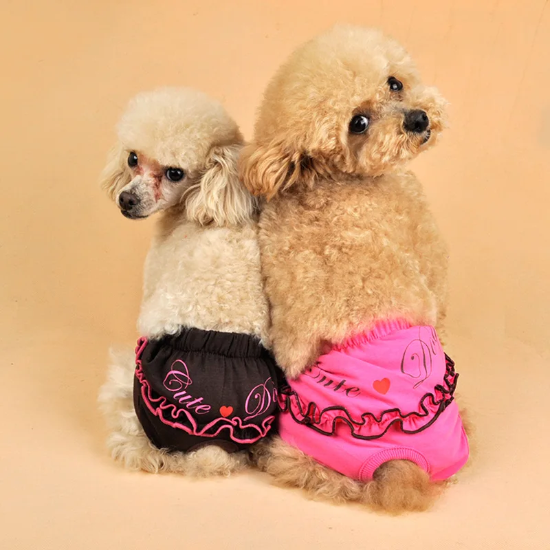 Breathable Dog Pants Cat Dog Shorts Physiological Pants For Small Dogs Washable Female Sanitary Shorts Letter Panty For Dogs XS-
Breathable Dog Pants Cat Dog Shorts Physiological Pants For Small Dogs Washable Female Sanitary Shorts Letter Panty For Dogs XS-