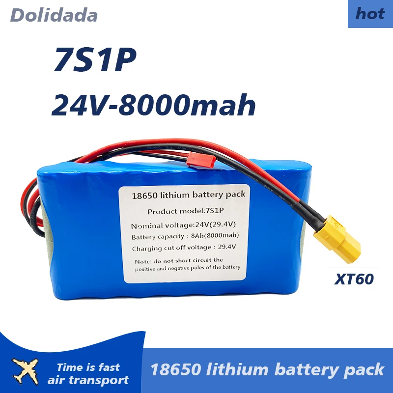 new 7s1p 24V 8000mah lithium ion battery pack is suitable for scooter toy bicycle with built-in BMS and charger sales
new 7s1p 24V 8000mah lithium ion battery pack is suitable for scooter toy bicycle with built-in BMS and charger sales