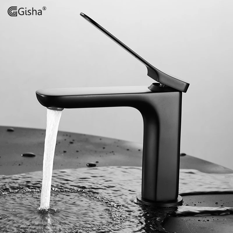 Gisha Matte Black Faucet Cold And Hot Water mixer tap Basin Faucet Basin Sink Mixer Tap Brass bathroom faucets Basin Crane G1112
Gisha Matte Black Faucet Cold And Hot Water mixer tap Basin Faucet Basin Sink Mixer Tap Brass bathroom faucets Basin Crane G1112