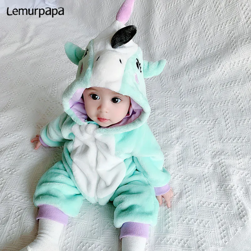 Winter Baby Clothes Romper Onesie Newborn Toddler Boy Girl Cartoon Unicorn Rompers Flannel Warm soft Baby Infant Clothing
Winter Baby Clothes Romper Onesie Newborn Toddler Boy Girl Cartoon Unicorn Rompers Flannel Warm soft Baby Infant Clothing