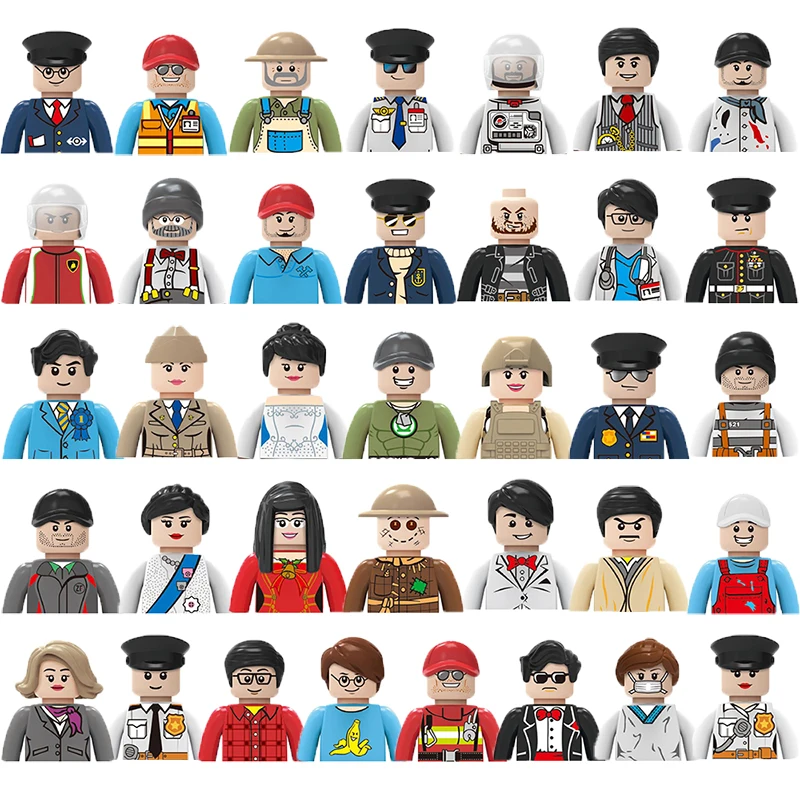 Mini City Occupations Character Figures Building Block Military Soldier Policeman Stewardess Courier Basketball Player Bricks
Mini City Occupations Character Figures Building Block Military Soldier Policeman Stewardess Courier Basketball Player Bricks
