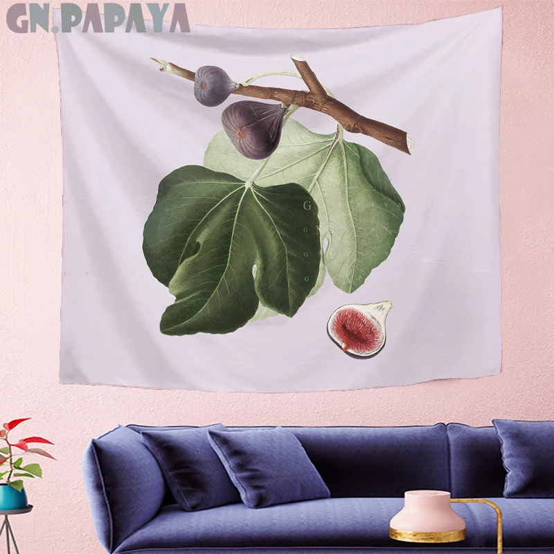 Fresh style friuts wall hanging painting Fig Tapestries kids room light purple cute Wall Tapestry Hanging Home Decor GN.PAPAYA
Fresh style friuts wall hanging painting Fig Tapestries kids room light purple cute Wall Tapestry Hanging Home Decor GN.PAPAYA