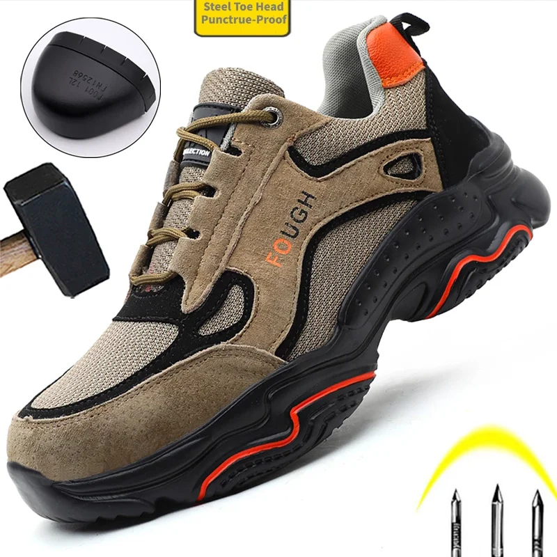 Work Sneakers Safety Shoes Men Steel Toe Cap Indestructible Shoes Puncture-Proof Work Boots Industrial Shoes Safety Boots Men
Work Sneakers Safety Shoes Men Steel Toe Cap Indestructible Shoes Puncture-Proof Work Boots Industrial Shoes Safety Boots Men