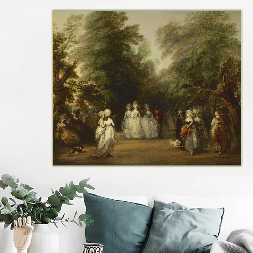 Citon Thomas Gainsborough Mall The in Saint James's Park Canvas холст картина маслом художественный постер