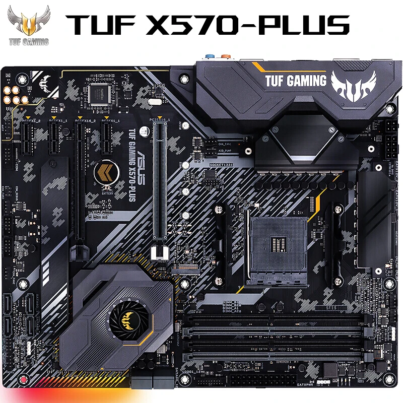 Brand New ASUS TUF GAMING X570-PLUS ATX Motherboard Support PCIe4.0 Ryzen Series CPU 5900X/5800X/3800X (AMD X570/Socket AM4)
Brand New ASUS TUF GAMING X570-PLUS ATX Motherboard Support PCIe4.0 Ryzen Series CPU 5900X/5800X/3800X (AMD X570/Socket AM4)