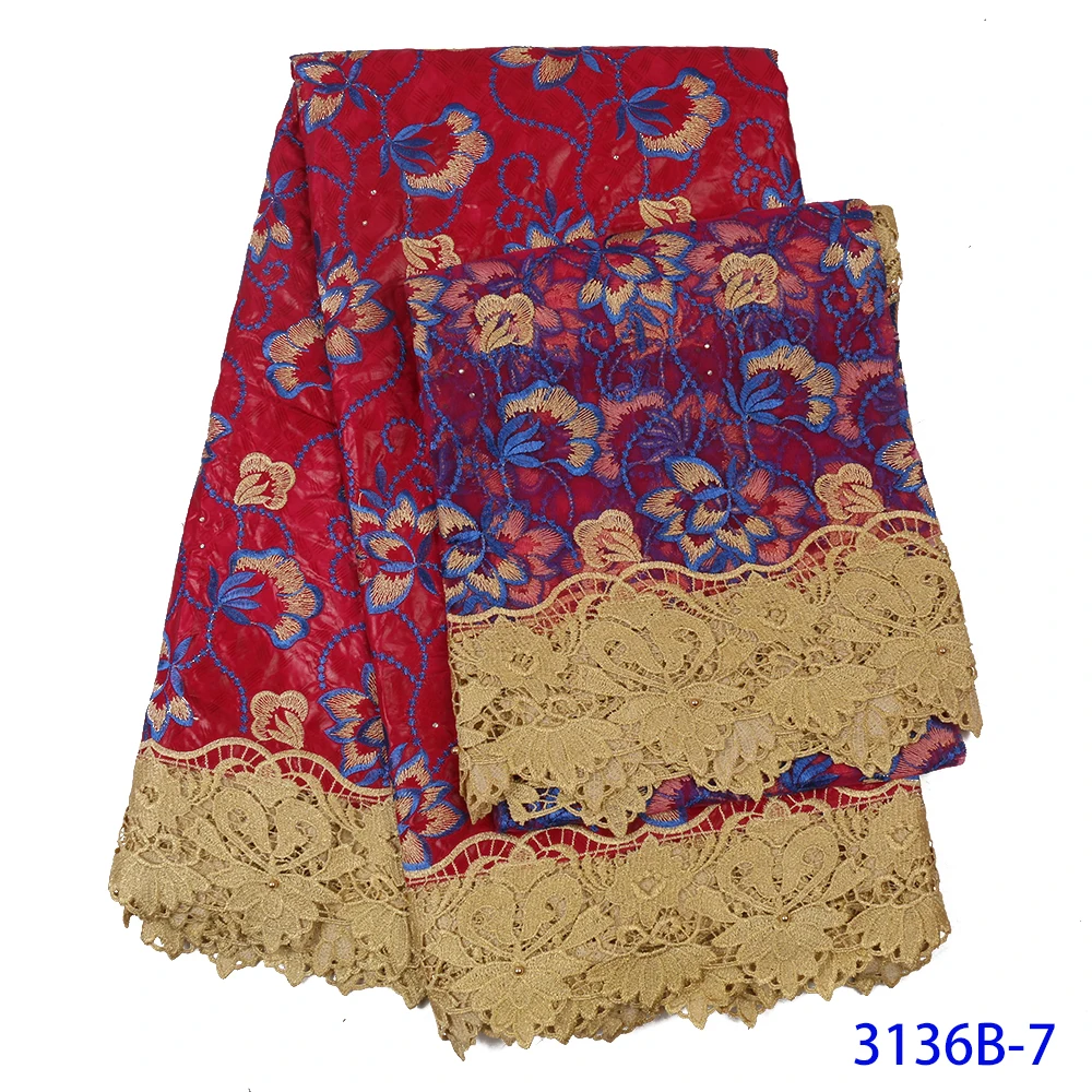 New Design Nigerian Brocade Water Soluble Lace With Stone 2020 High Quality African Wax Embroidery Lace Fabric For DressAMY3136B 
New Design Nigerian Brocade Water Soluble Lace With Stone 2020 High Quality African Wax Embroidery Lace Fabric For DressAMY3136B
