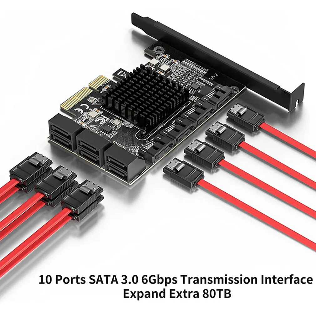 10-port SATA X1/X4 Computer Desktop Chassis Adapter Card Scratch-resistant And Wear-resistant Durable Card
10-port SATA X1/X4 Computer Desktop Chassis Adapter Card Scratch-resistant And Wear-resistant Durable Card