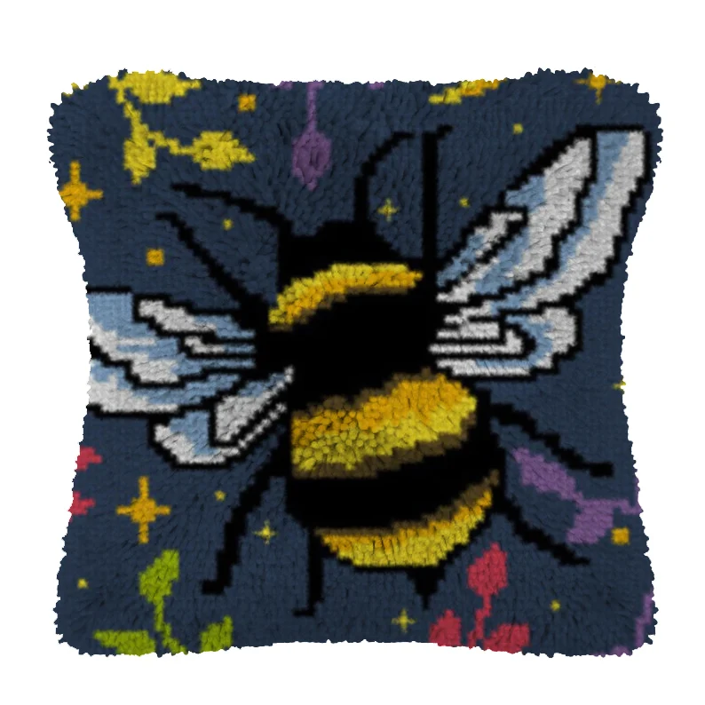 Insect Bee Pattern Latch Hook Cushion Square Throw Pillow Cases Sofa Cushion Cover Smooth Pillowcase Attractive Home 
Insect Bee Pattern Latch Hook Cushion Square Throw Pillow Cases Sofa Cushion Cover Smooth Pillowcase Attractive Home