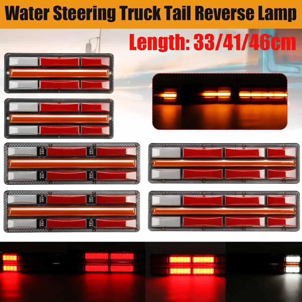 2pcs 24V Dynamic Car Truck Tail Light Brake Light Turn Signal Lamp Rear Reverse Lamp For Trailer Lorry Bus Caravans Boat Campers
2pcs 24V Dynamic Car Truck Tail Light Brake Light Turn Signal Lamp Rear Reverse Lamp For Trailer Lorry Bus Caravans Boat Campers