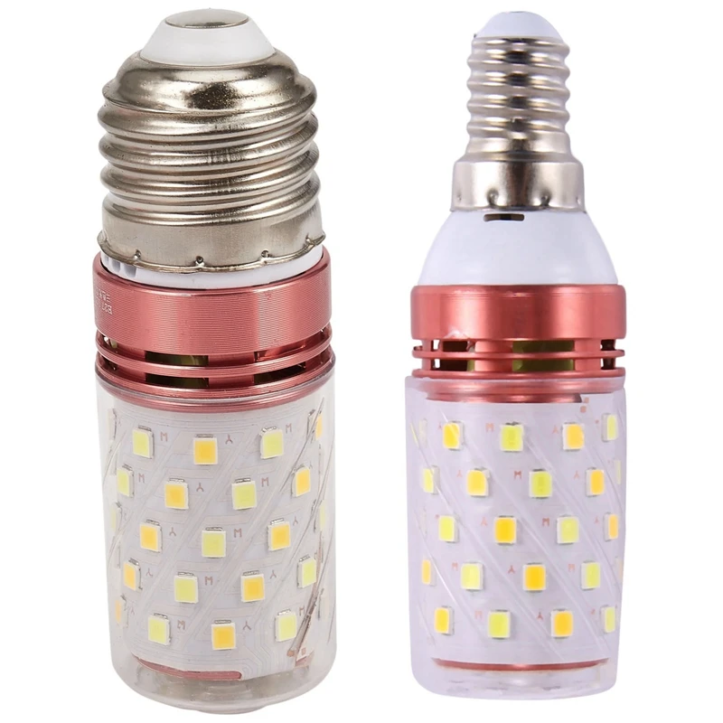 2X 3 Color Temperatures Integrated SMD LED Corn Lamp E14/E27 AC85V - 265V Warm White High Light Energy Conservation
2X 3 Color Temperatures Integrated SMD LED Corn Lamp E14/E27 AC85V - 265V Warm White High Light Energy Conservation