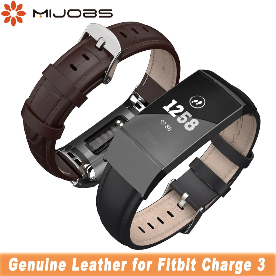 Для Fitbit Charge 3 ремешок Pulseira для взрослых умный Браслет-петля fit bit charge кожаный часов