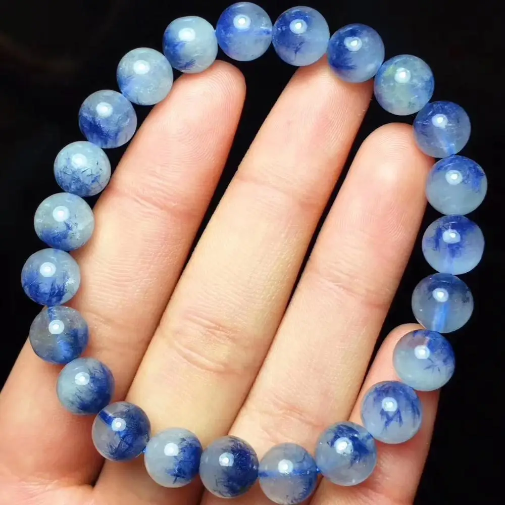 Natural Blue Dumortierite Quartz Rutilated Bracelet Women Men Crystal Round Beads 8mm 7mm 9mm Rare Stone From Brazil AAAAA
Natural Blue Dumortierite Quartz Rutilated Bracelet Women Men Crystal Round Beads 8mm 7mm 9mm Rare Stone From Brazil AAAAA
