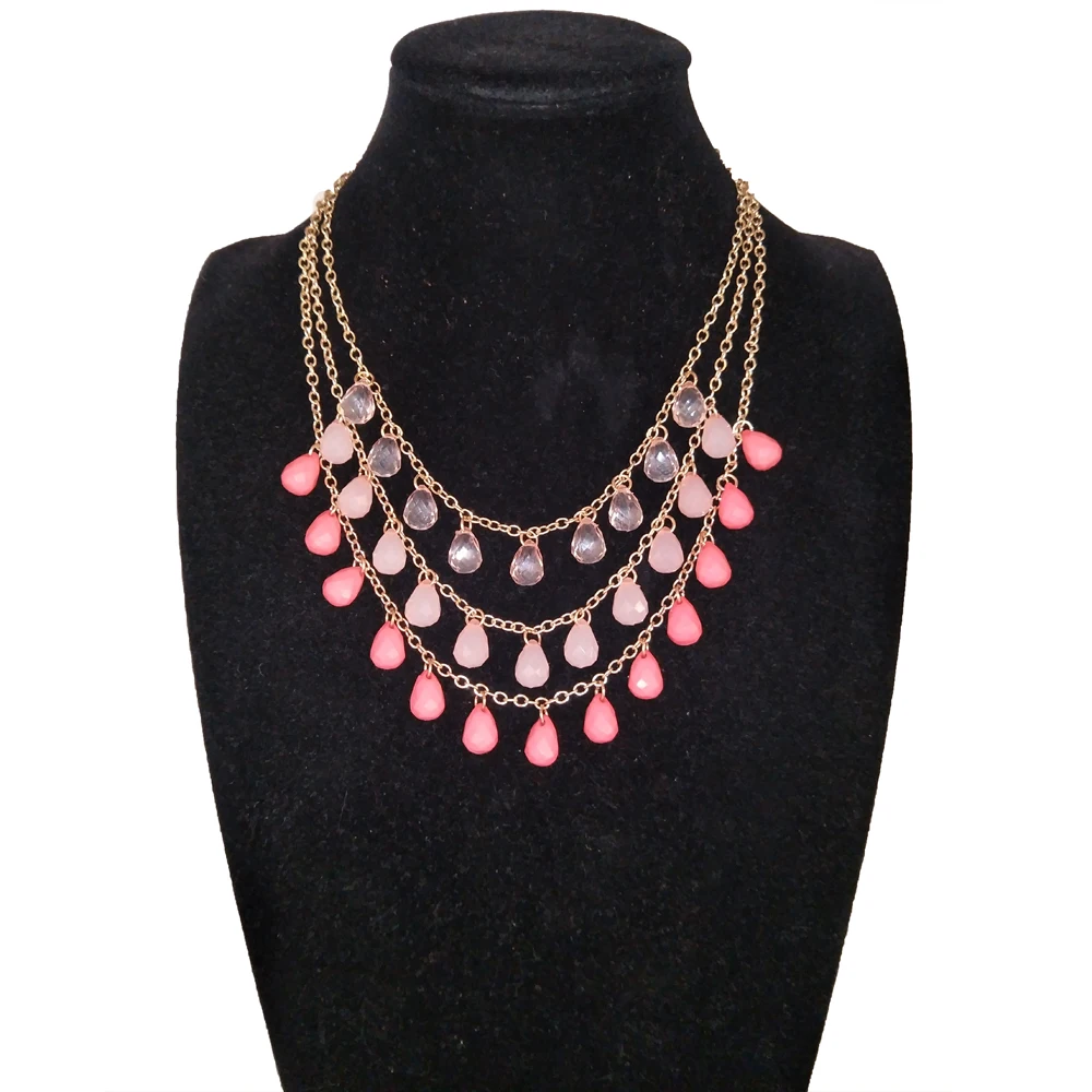 Фото S045 BIGBING модное ювелирное изделие золотистого и розового цвета с кристаллами