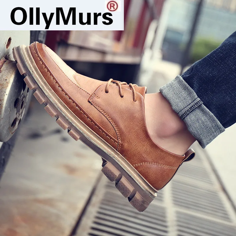 Lace-Up Bullock Shoes Men Oxfords Leather Shoes British Black Brown Shoes Handmade Comfortable Formal Dress Men Flats Zapatos
Lace-Up Bullock Shoes Men Oxfords Leather Shoes British Black Brown Shoes Handmade Comfortable Formal Dress Men Flats Zapatos