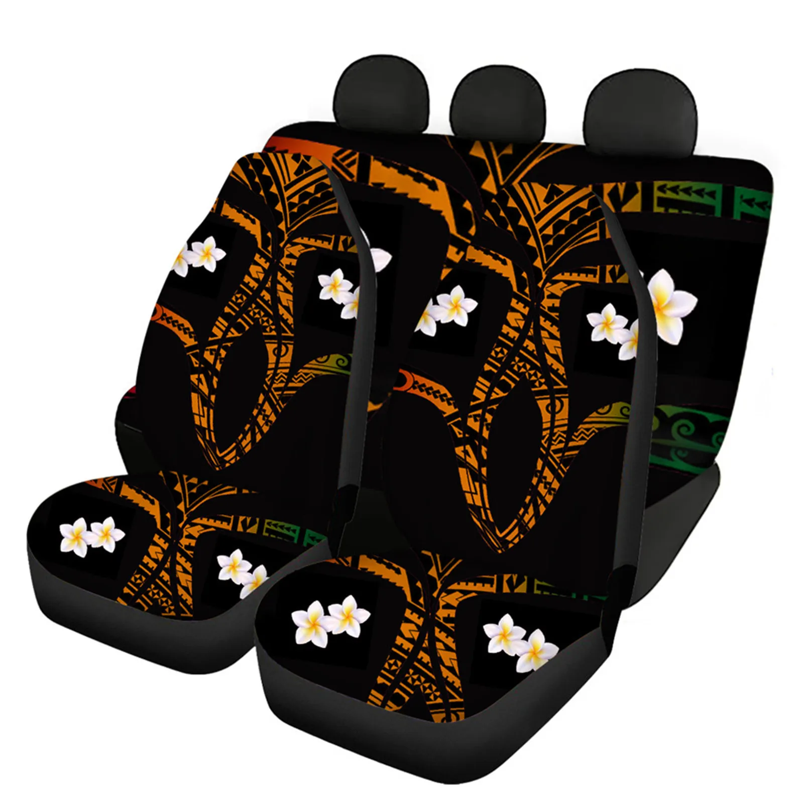 INSTANTARTS Hawaii Flower Orange Tribal Pattern Universal Front&Rear Seat Covers Comfortable Car Interior Accessories Cushions
INSTANTARTS Hawaii Flower Orange Tribal Pattern Universal Front&Rear Seat Covers Comfortable Car Interior Accessories Cushions
