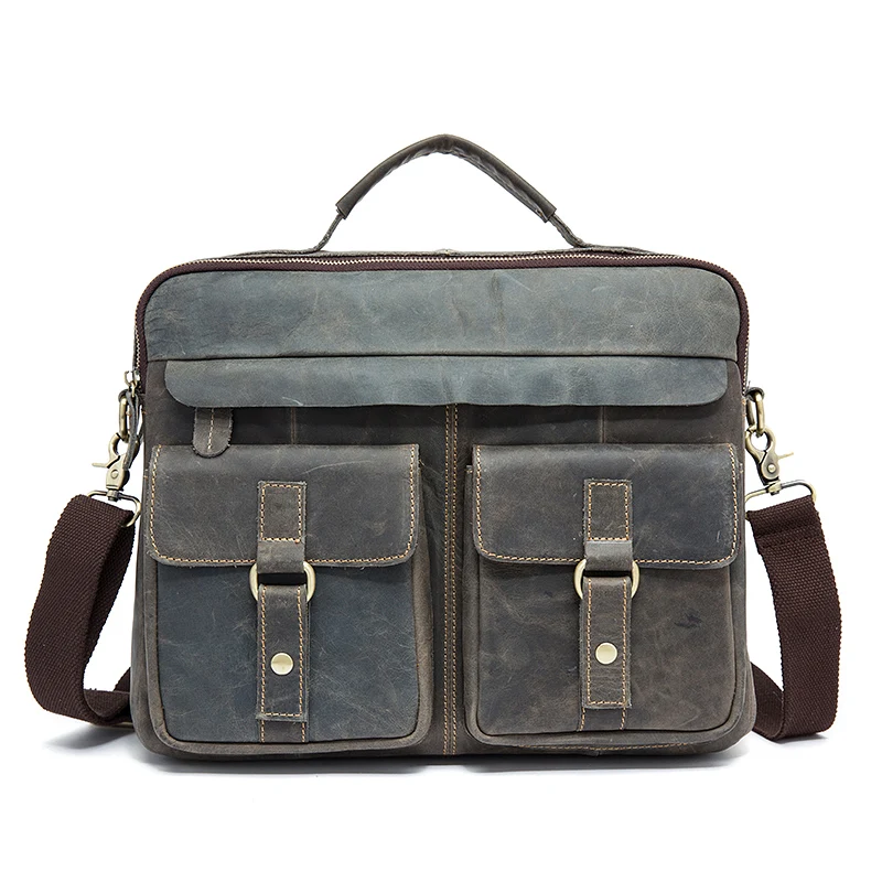 Business Briefcases Bags Men's Genuine Leather Bag for Document 14 Laptop Bag Leather Briefcases Office Bags for Men 8001
Business Briefcases Bags Men's Genuine Leather Bag for Document 14 Laptop Bag Leather Briefcases Office Bags for Men 8001