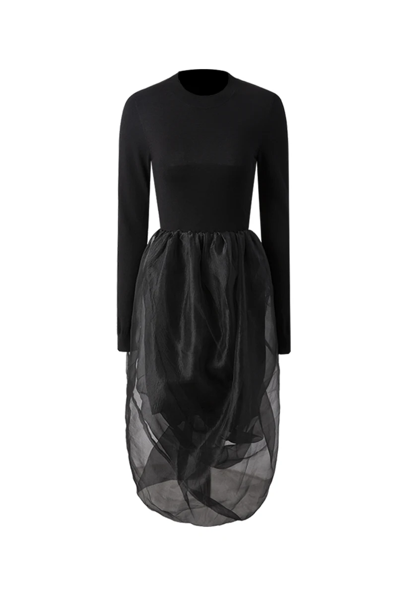 DEAT 2021 New Spring Autumn Fashion Casual Mesh Pleated Stitching Long Sleeve Elastic Waistband Slim Fit Mid Length Dress SH011
DEAT 2021 New Spring Autumn Fashion Casual Mesh Pleated Stitching Long Sleeve Elastic Waistband Slim Fit Mid Length Dress SH011